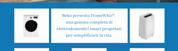 Beko presenta HomeWhiz®, una gamma completa di elettrodomestici smart