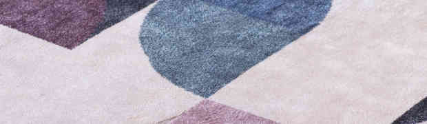 MONOSCOPIO by SIRECOM. Disegni sinuosi per il tappeto contemporaneo