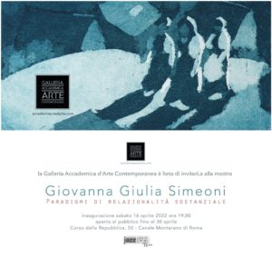 Mostra Giovanna Giulia Simeoni in Galleria Accademica