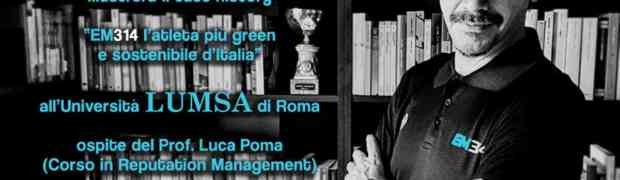 Emmanuele Macaluso alla LUMSA per il progetto “EM314 - l’atleta più green e sostenibile d’Italia”
