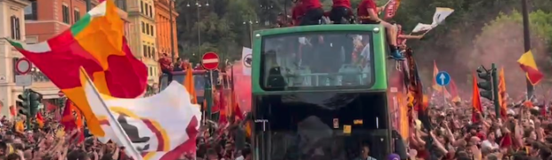 La Green Line Tours entra in campo per i festeggiamenti dell' AS Roma