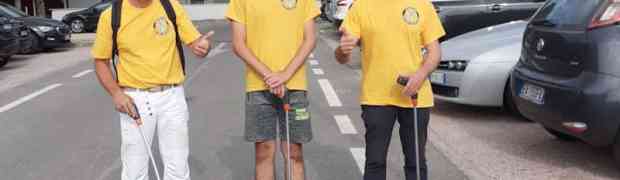Volontari di Scientology ripuliscono l'area verde del Parcheggio Italia