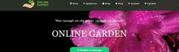 Onlinegarden.it: per scoprire il meglio di piante e fiori online