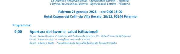 “Volture 2.0”, evento formativo della Fondazione Geometri di Palermo