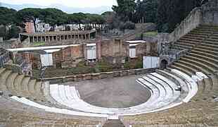 Teatro Grande degli scavi di Pompei