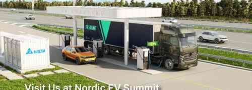 Delta Unveils New 500kW DC Ultra-fast EV Charger UFC 500 at Nordic EV Summit 2024